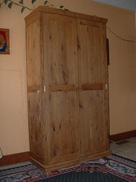 local oak rustic look storage cabinet