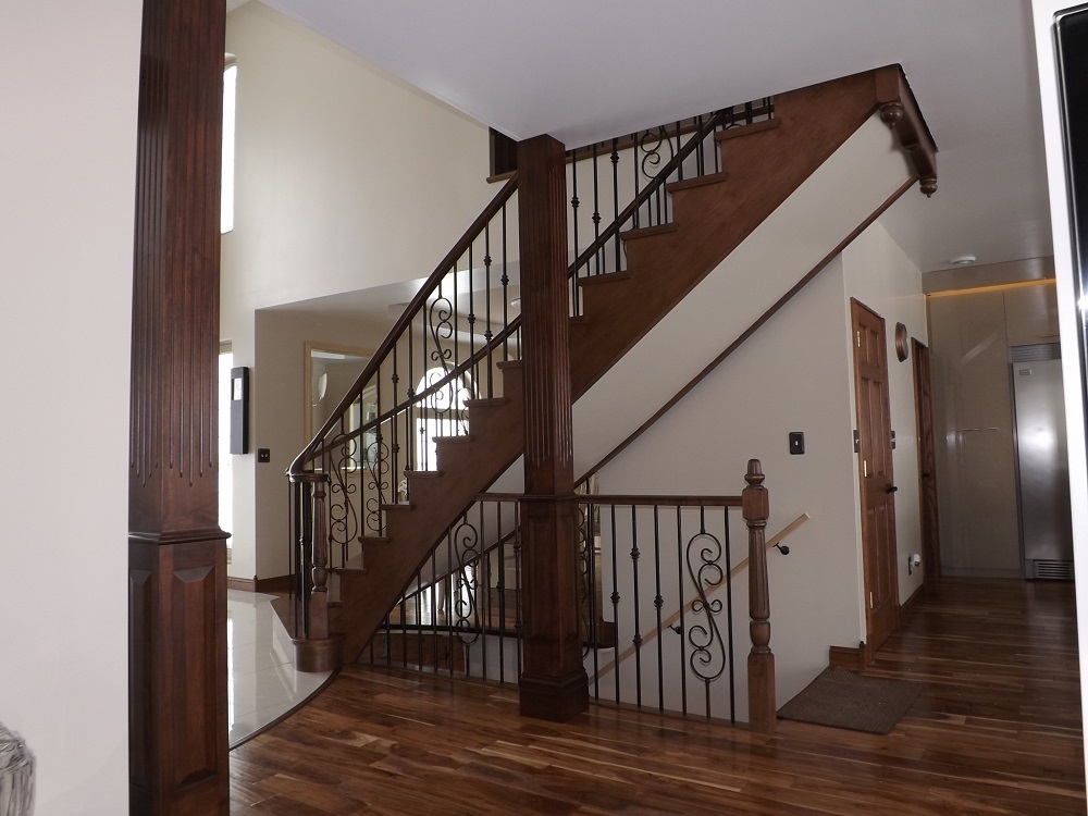 curved maple staircase 5