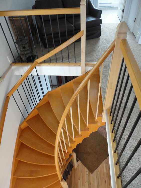 custom curved open stairs 4