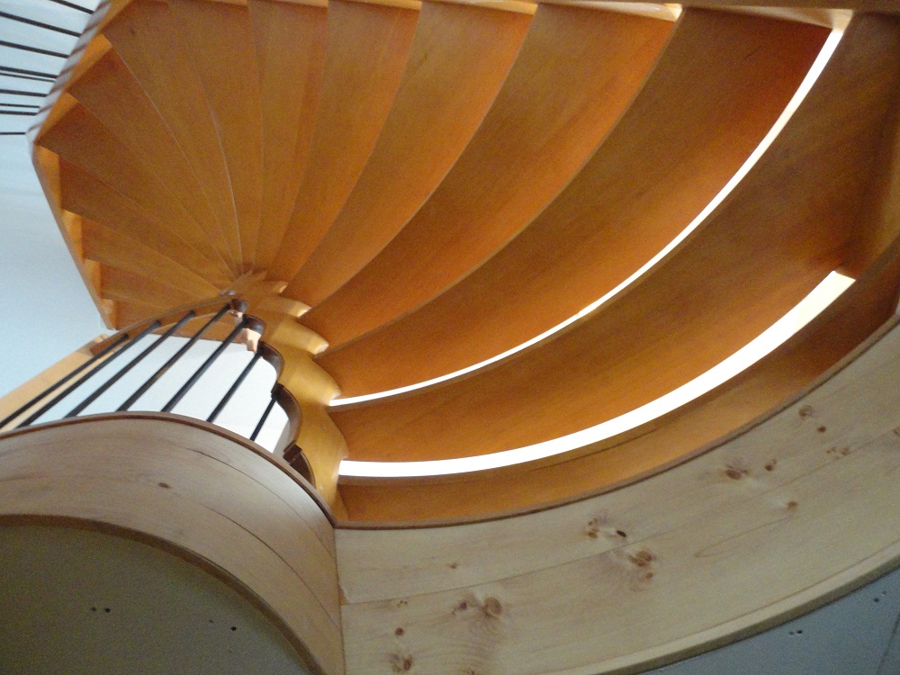 custom curved open stairs 5